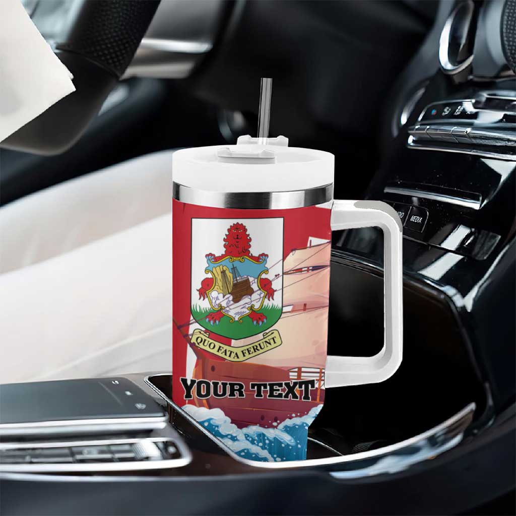 Personalised Bermuda Tumbler With Handle Quo Fata Ferunt - Wonder Print Shop
