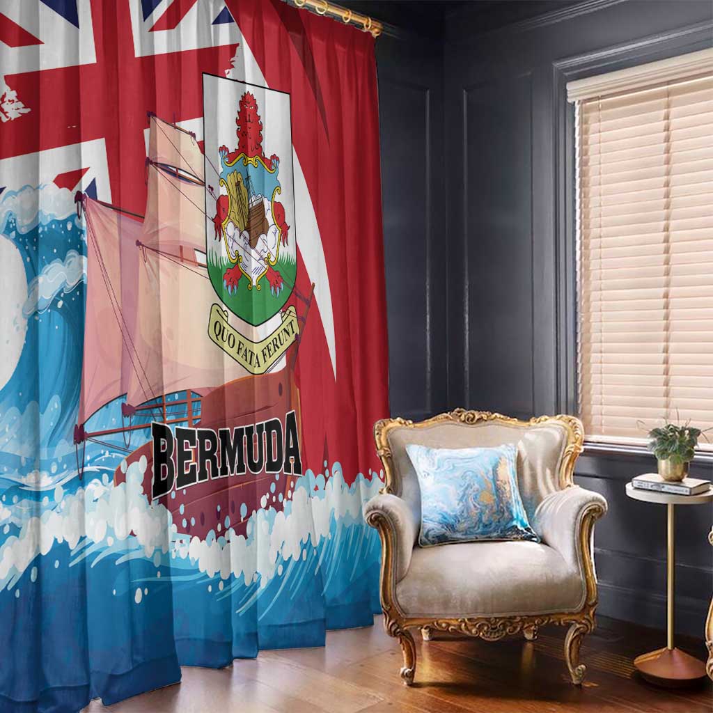 Bermuda Window Curtain Quo Fata Ferunt - Wonder Print Shop