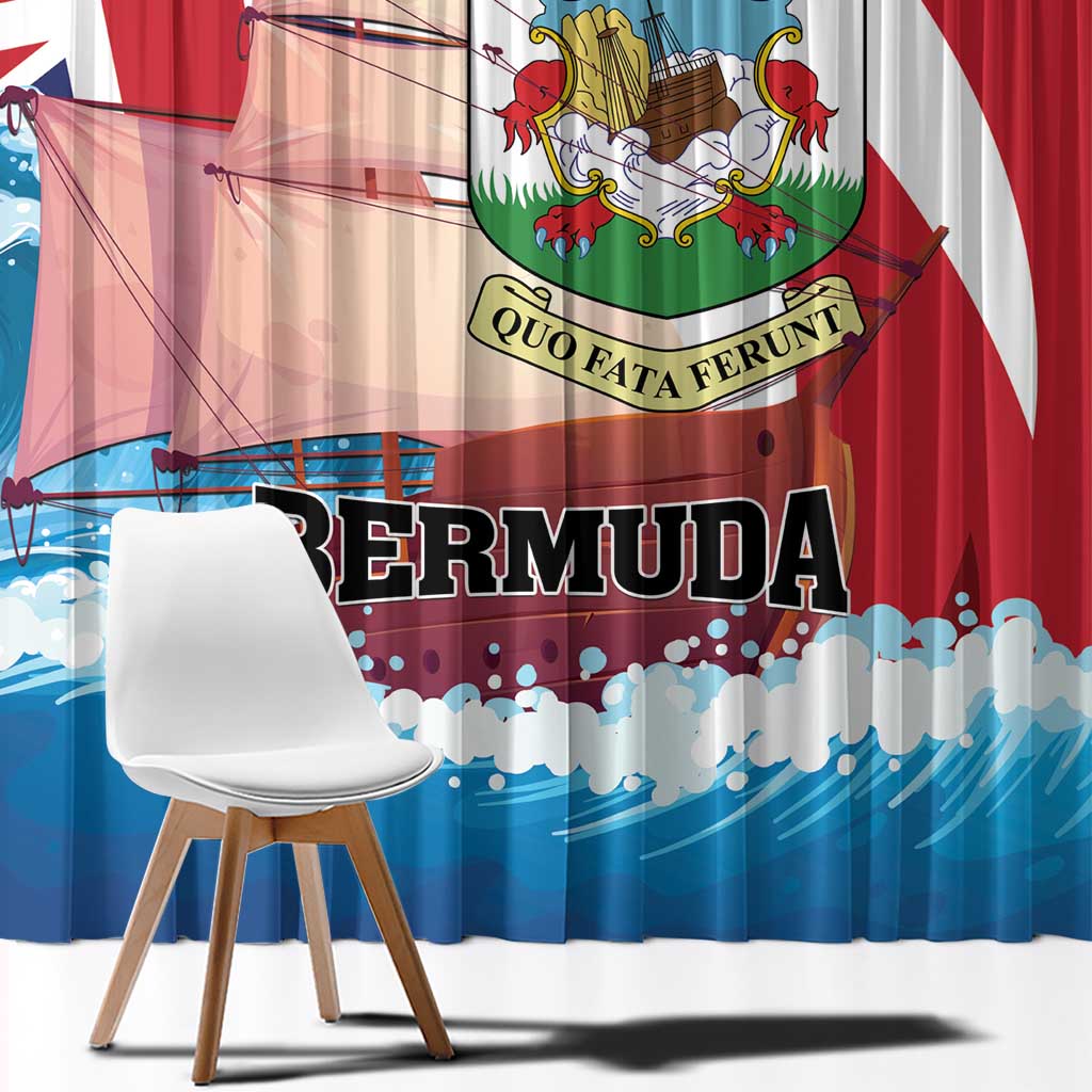 Bermuda Window Curtain Quo Fata Ferunt - Wonder Print Shop
