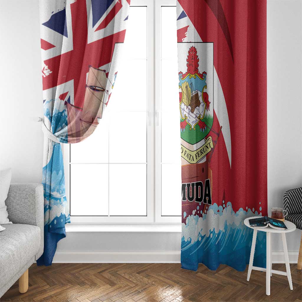 Bermuda Window Curtain Quo Fata Ferunt - Wonder Print Shop