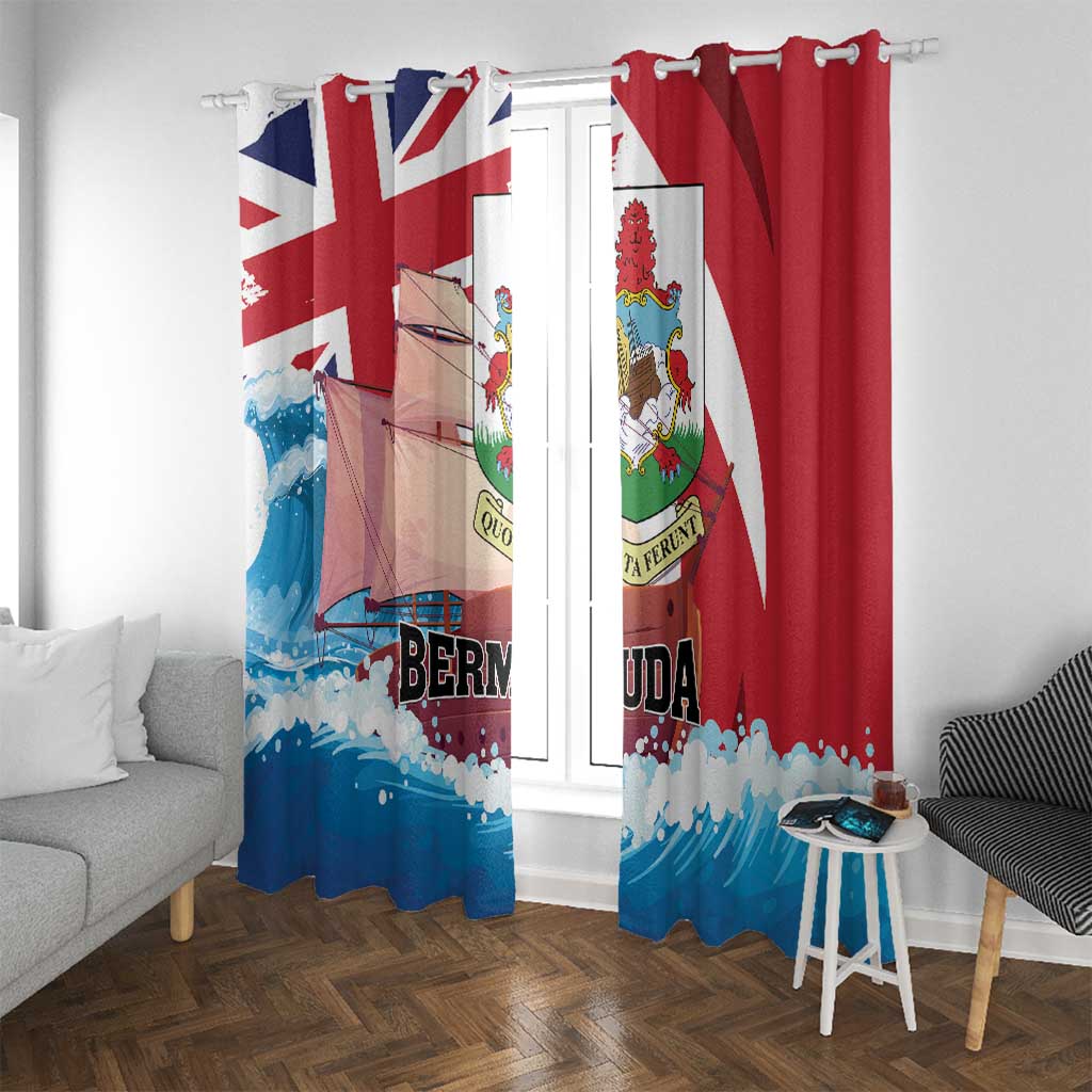Bermuda Window Curtain Quo Fata Ferunt - Wonder Print Shop