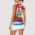 Personalised Bermuda Women Sleeveless Polo Shirt Quo Fata Ferunt - Wonder Print Shop