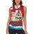 Personalised Bermuda Women Sleeveless Polo Shirt Quo Fata Ferunt - Wonder Print Shop