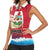Personalised Bermuda Women Sleeveless Polo Shirt Quo Fata Ferunt - Wonder Print Shop
