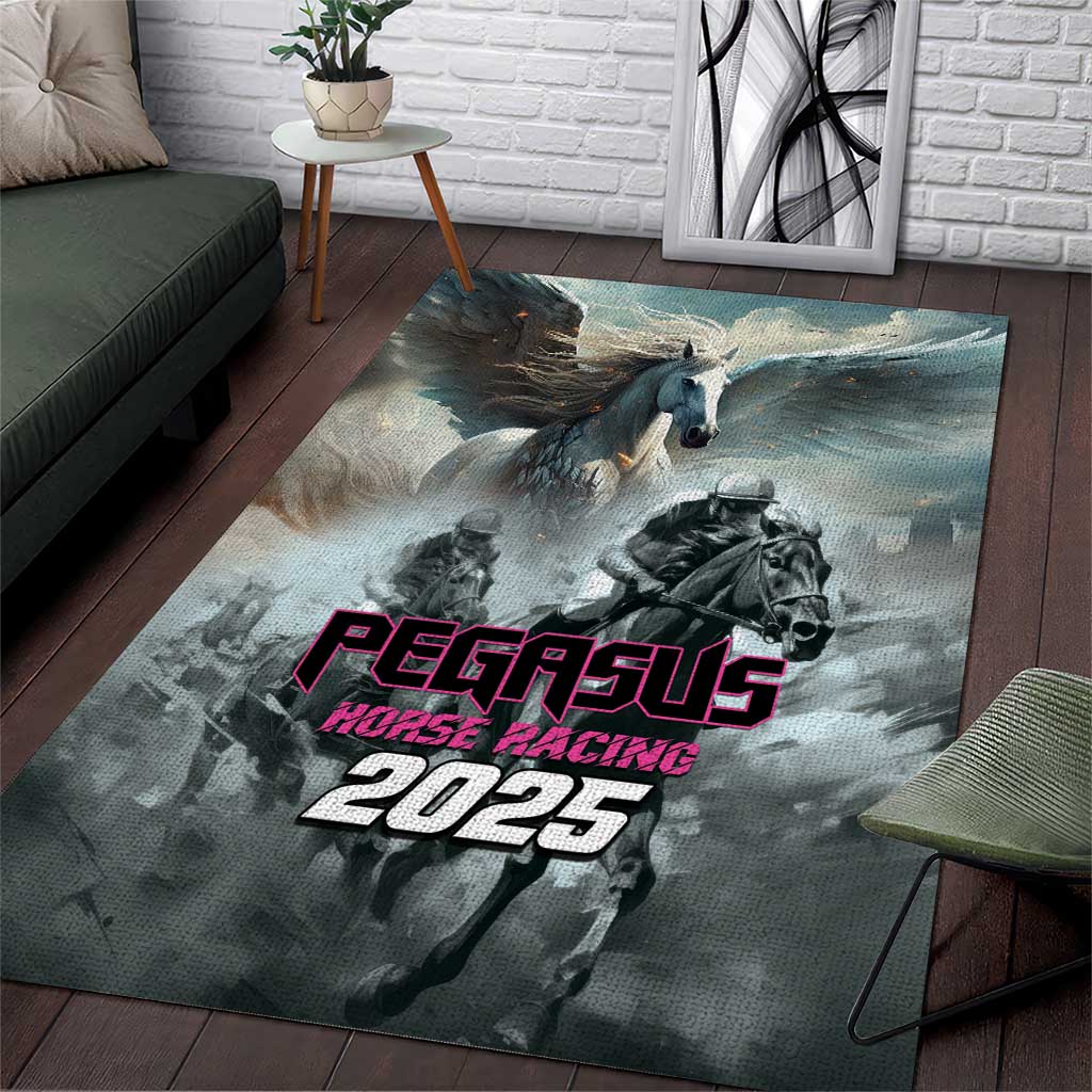 Pegasus Horse Racing 2025 Area Rug Soar to Victory