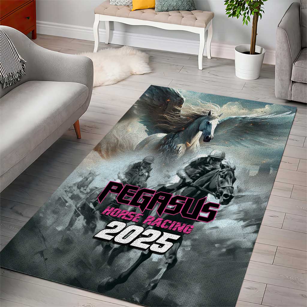 Pegasus Horse Racing 2025 Area Rug Soar to Victory