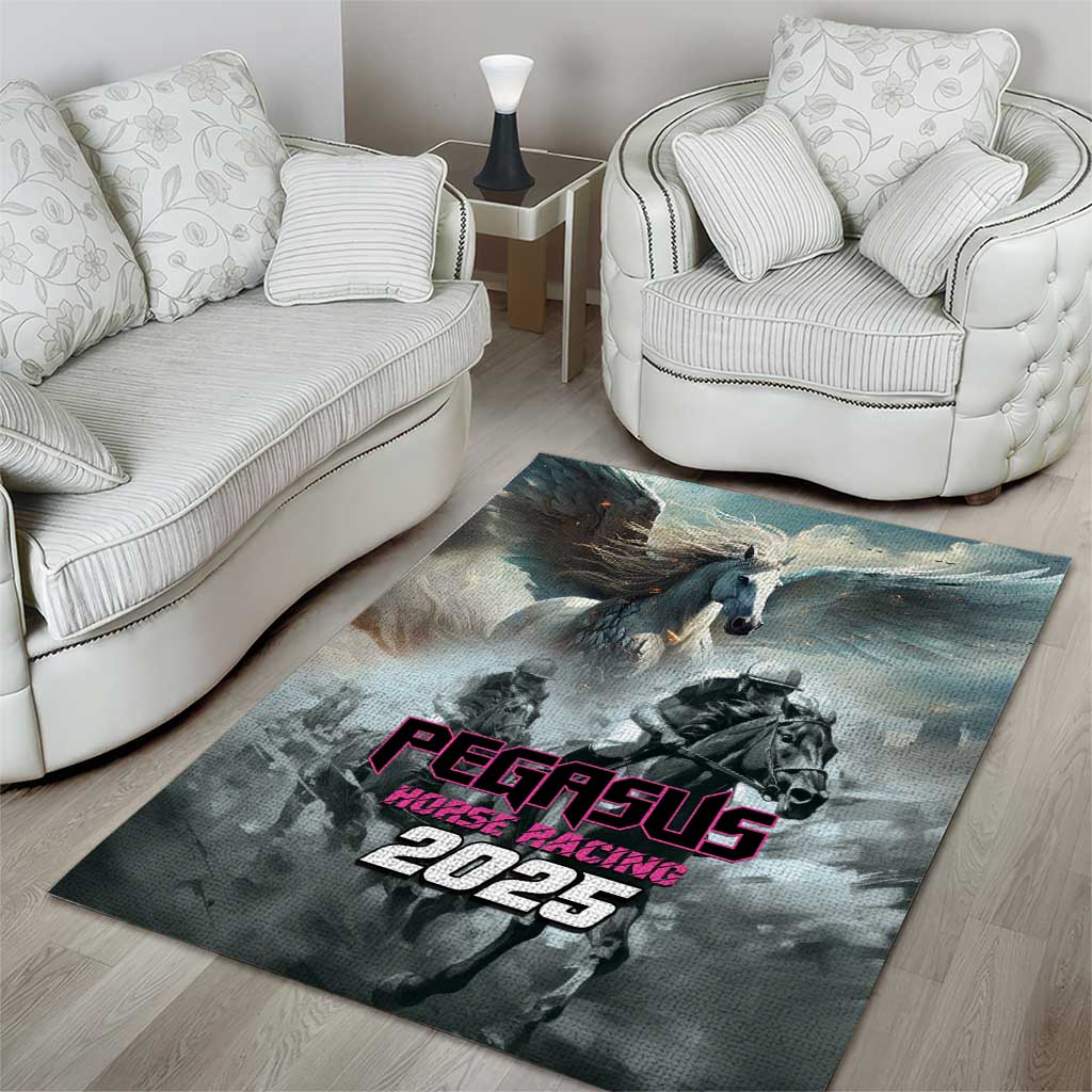 Pegasus Horse Racing 2025 Area Rug Soar to Victory