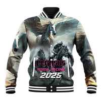 Personalized Pegasus Horse Racing 2025 Baseball Jacket Soar to Victory