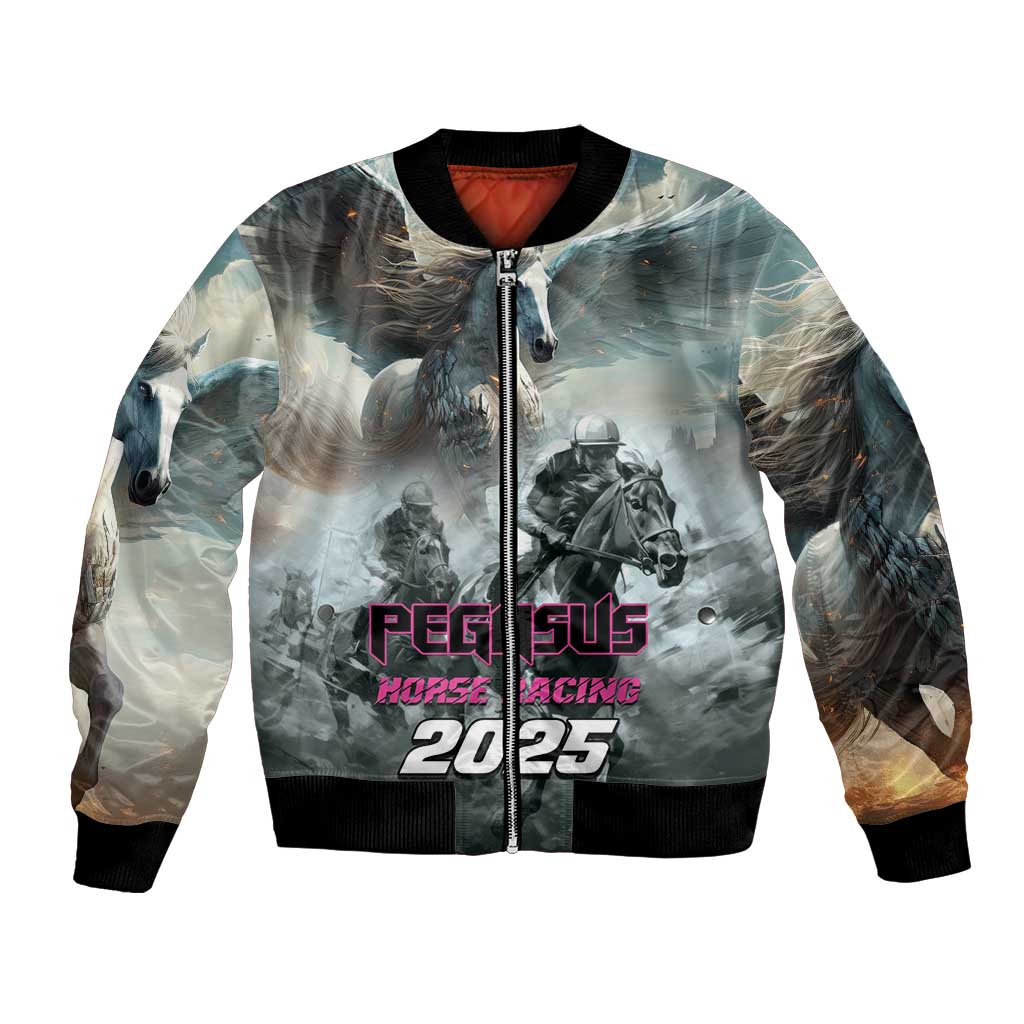 Personalized Pegasus Horse Racing 2025 Bomber Jacket Soar to Victory