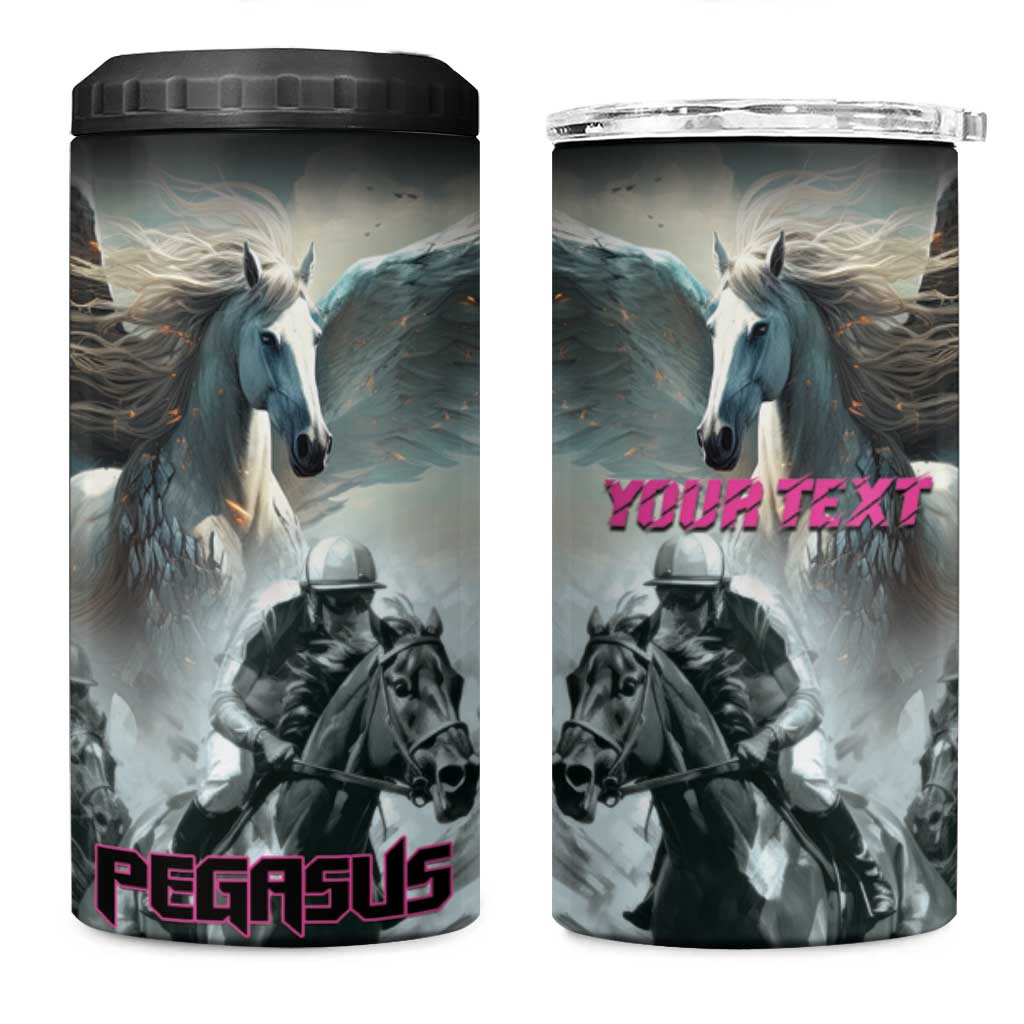 Personalized Pegasus Horse Racing 2025 4 in 1 Can Cooler Tumbler Soar to Victory