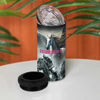 Personalized Pegasus Horse Racing 2025 4 in 1 Can Cooler Tumbler Soar to Victory