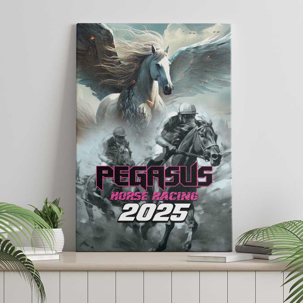 Pegasus Horse Racing 2025 Canvas Wall Art Soar to Victory