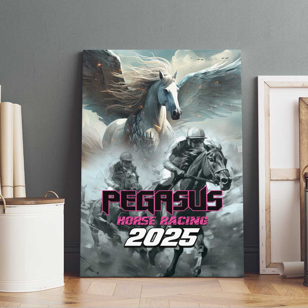 Pegasus Horse Racing 2025 Canvas Wall Art Soar to Victory
