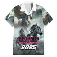Personalized Pegasus Horse Racing 2025 Family Matching Long Sleeve Bodycon Dress and Hawaiian Shirt Soar to Victory