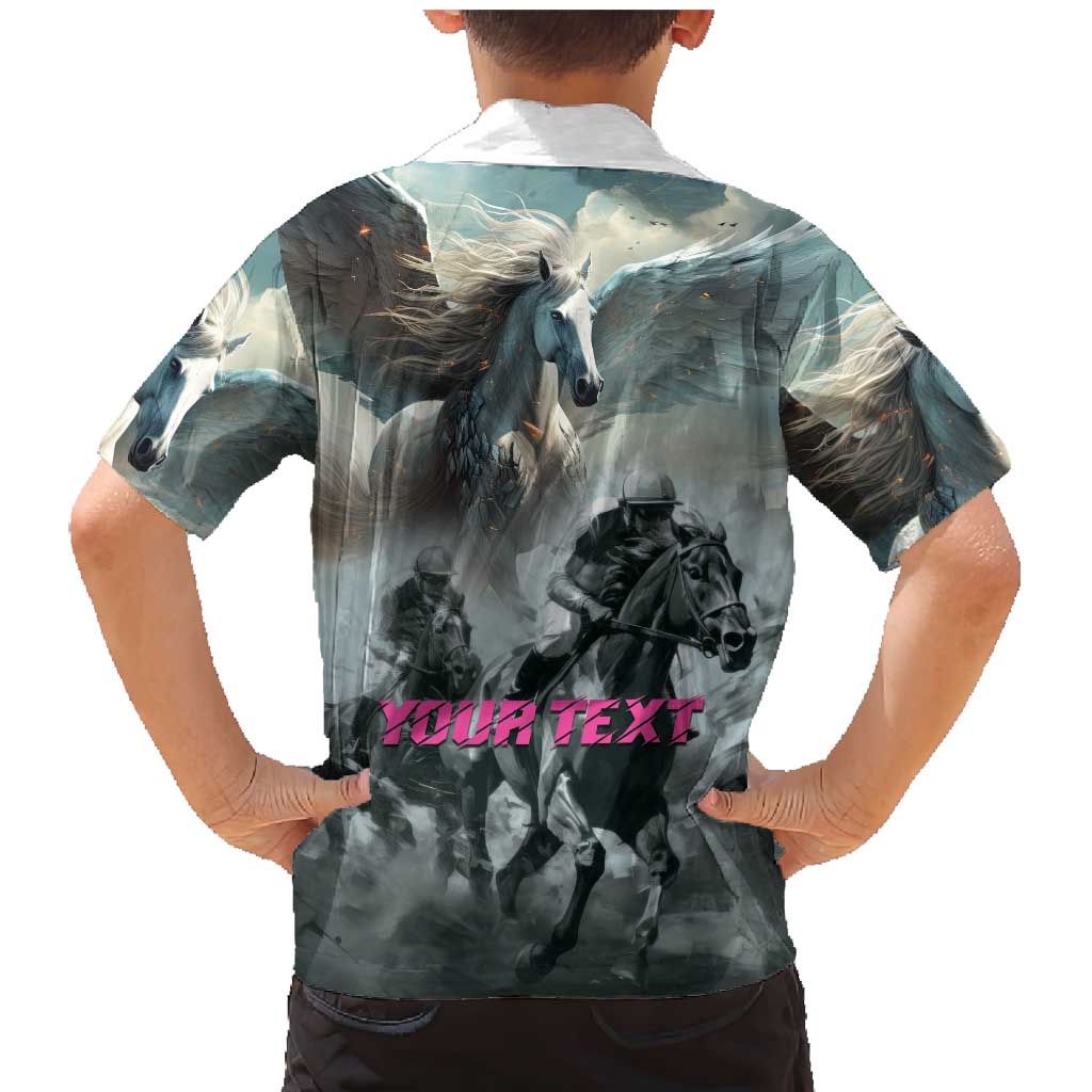 Personalized Pegasus Horse Racing 2025 Family Matching Mermaid Dress and Hawaiian Shirt Soar to Victory