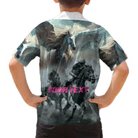 Personalized Pegasus Horse Racing 2025 Family Matching Puletasi and Hawaiian Shirt Soar to Victory