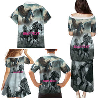 Personalized Pegasus Horse Racing 2025 Family Matching Puletasi and Hawaiian Shirt Soar to Victory