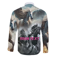 Personalized Pegasus Horse Racing 2025 Family Matching Puletasi and Hawaiian Shirt Soar to Victory