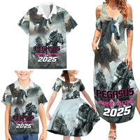 Personalized Pegasus Horse Racing 2025 Family Matching Summer Maxi Dress and Hawaiian Shirt Soar to Victory - Wonder Print Shop