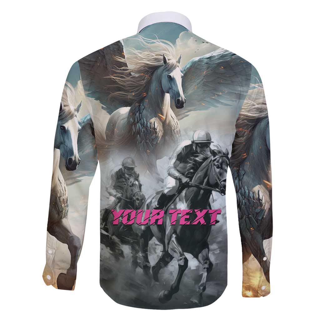 Personalized Pegasus Horse Racing 2025 Family Matching Summer Maxi Dress and Hawaiian Shirt Soar to Victory - Wonder Print Shop