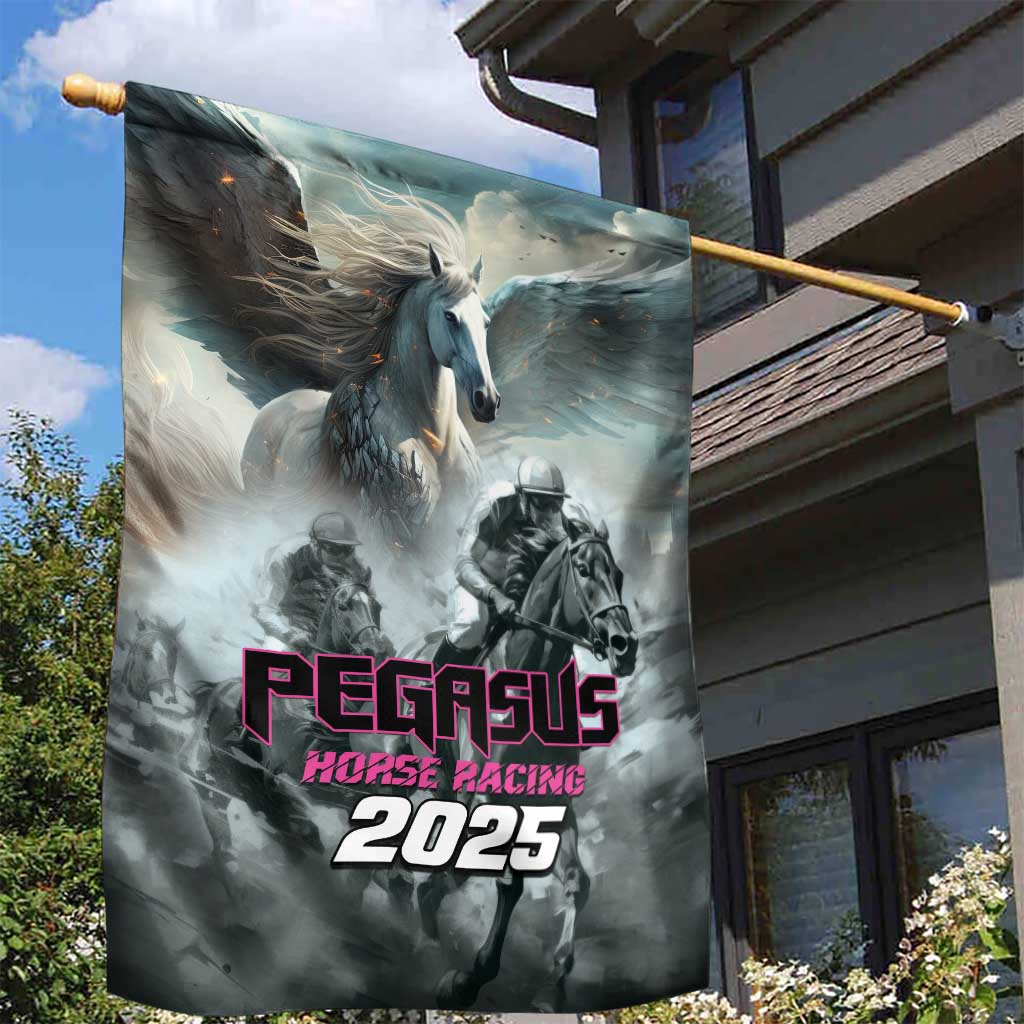 Pegasus Horse Racing 2025 Garden Flag Soar to Victory - Wonder Print Shop