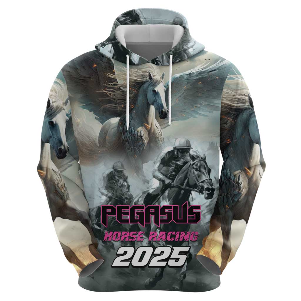 Personalized Pegasus Horse Racing 2025 Hoodie Soar to Victory - Wonder Print Shop
