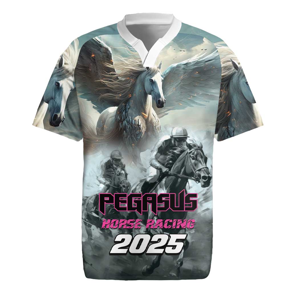 Personalized Pegasus Horse Racing 2025 Rugby Jersey Soar to Victory - Wonder Print Shop