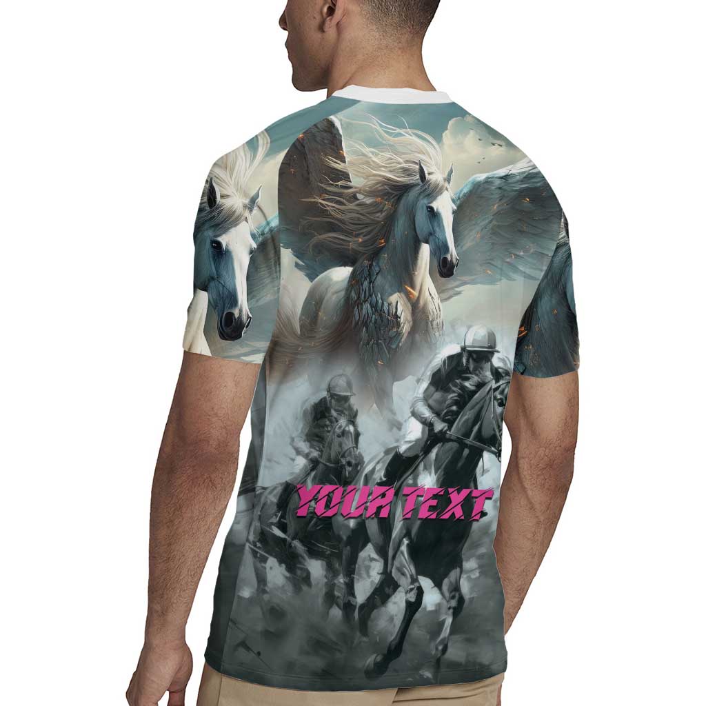 Personalized Pegasus Horse Racing 2025 Rugby Jersey Soar to Victory - Wonder Print Shop