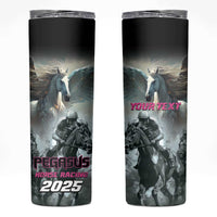 Personalized Pegasus Horse Racing 2025 Skinny Tumbler Soar to Victory - Wonder Print Shop