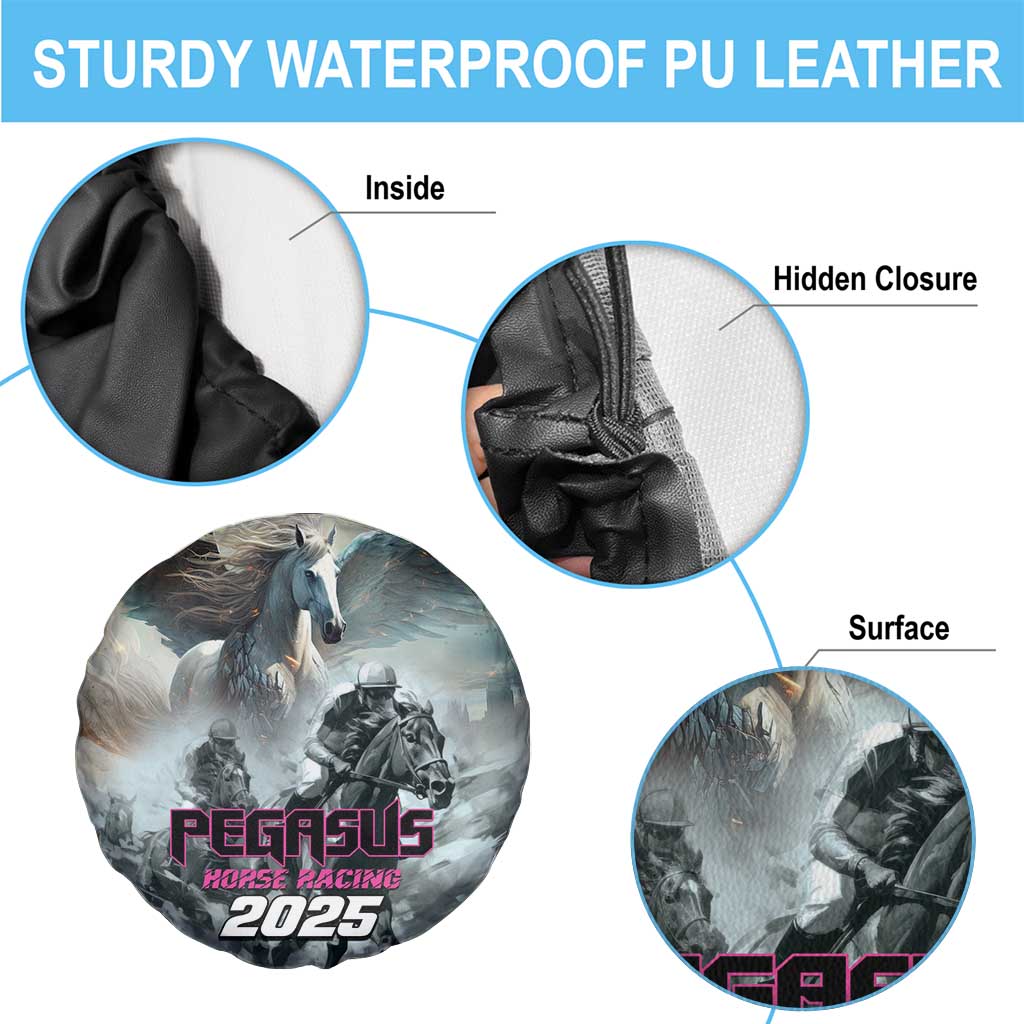 Pegasus Horse Racing 2025 Spare Tire Cover Soar to Victory - Wonder Print Shop