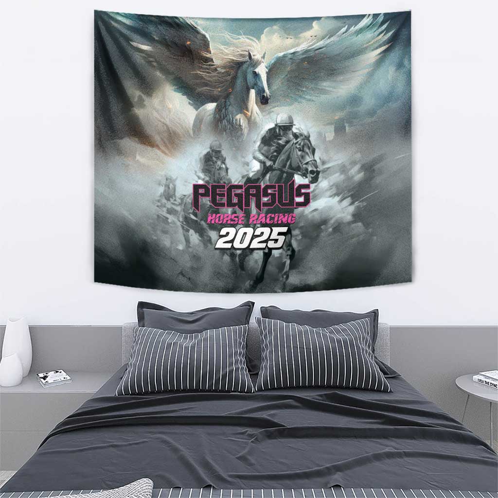 Pegasus Horse Racing 2025 Tapestry Soar to Victory - Wonder Print Shop