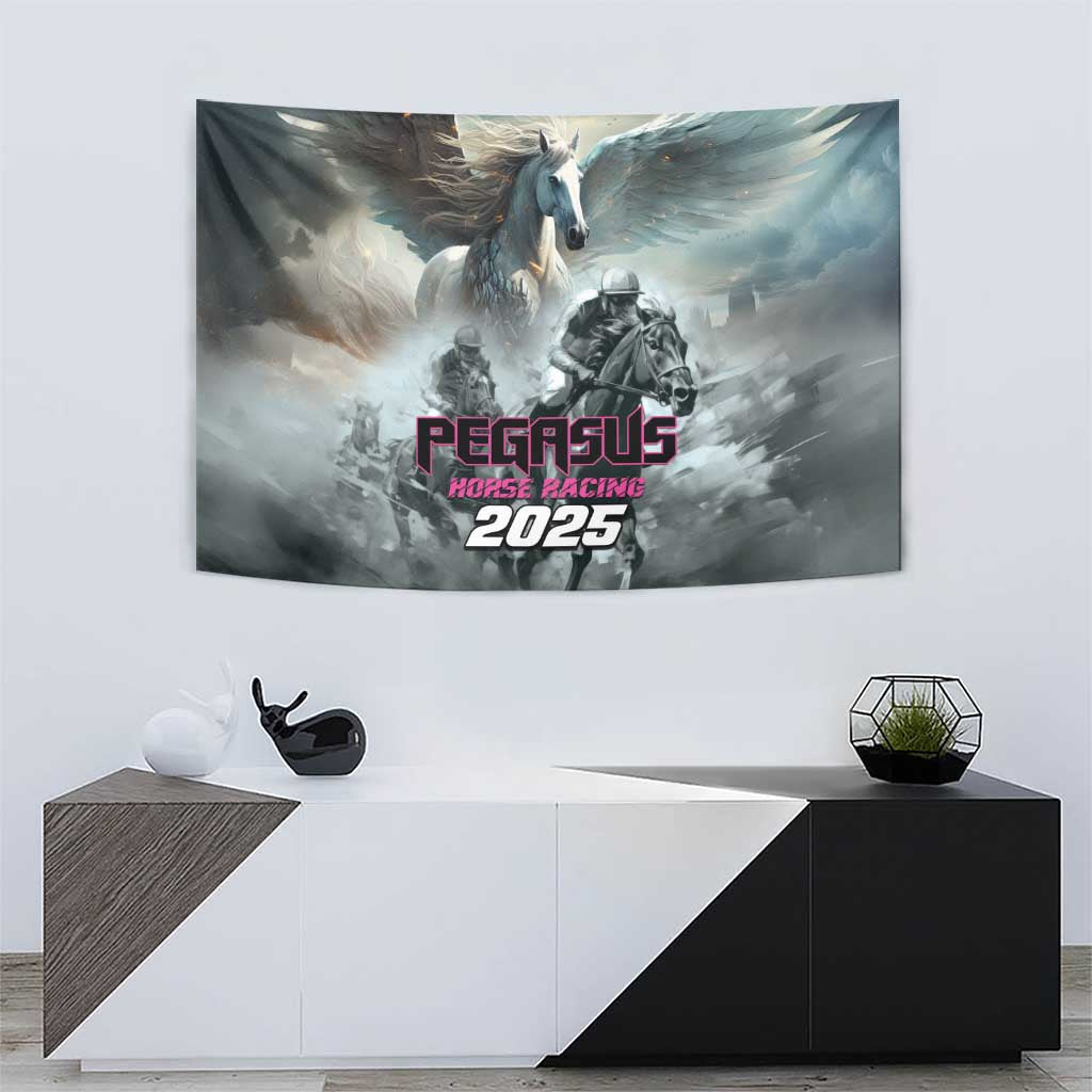 Pegasus Horse Racing 2025 Tapestry Soar to Victory - Wonder Print Shop