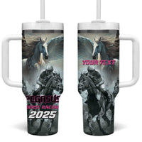 Personalized Pegasus Horse Racing 2025 Tumbler With Handle Soar to Victory - Wonder Print Shop