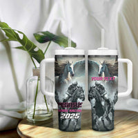 Personalized Pegasus Horse Racing 2025 Tumbler With Handle Soar to Victory - Wonder Print Shop