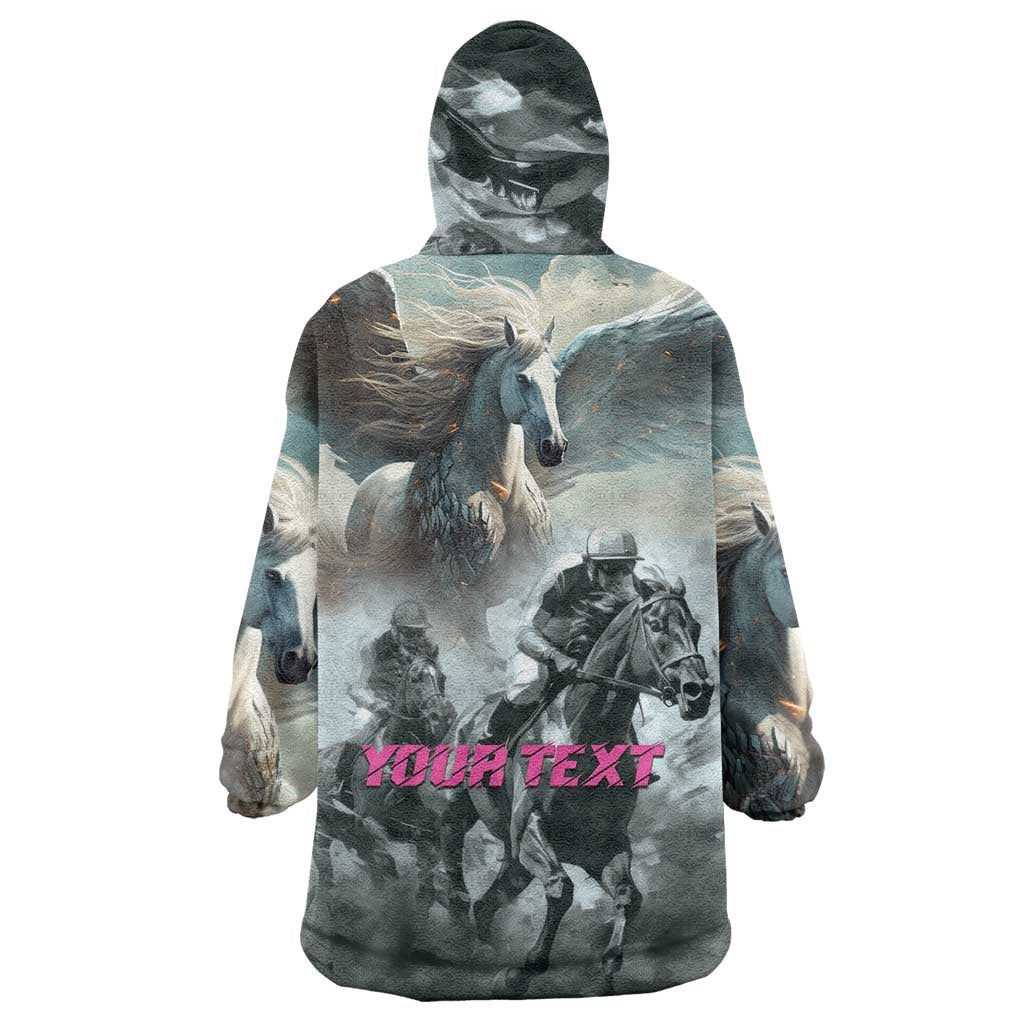 Personalized Pegasus Horse Racing 2025 Wearable Blanket Hoodie Soar to Victory - Wonder Print Shop