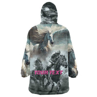 Personalized Pegasus Horse Racing 2025 Wearable Blanket Hoodie Soar to Victory - Wonder Print Shop