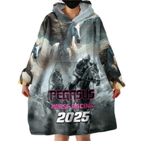 Personalized Pegasus Horse Racing 2025 Wearable Blanket Hoodie Soar to Victory - Wonder Print Shop