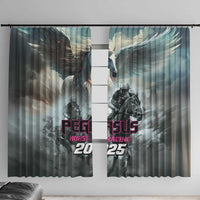 Pegasus Horse Racing 2025 Window Curtain Soar to Victory - Wonder Print Shop