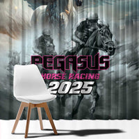 Pegasus Horse Racing 2025 Window Curtain Soar to Victory - Wonder Print Shop