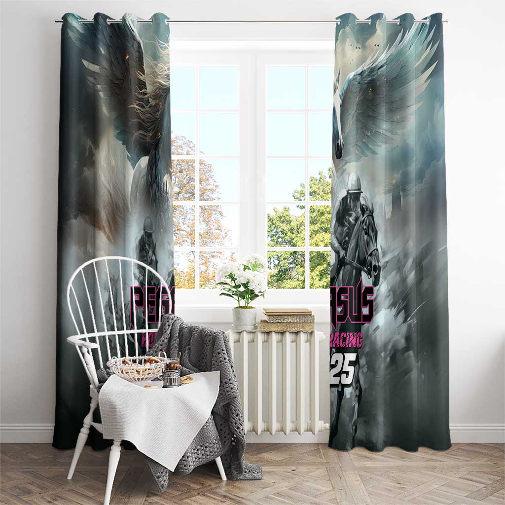 Pegasus Horse Racing 2025 Window Curtain Soar to Victory - Wonder Print Shop