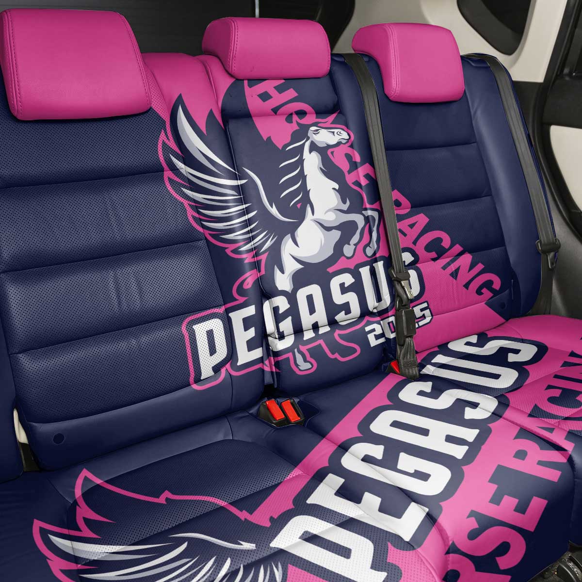 Pegasus Horse Racing 2025 Back Car Seat Cover Where Champions Rise