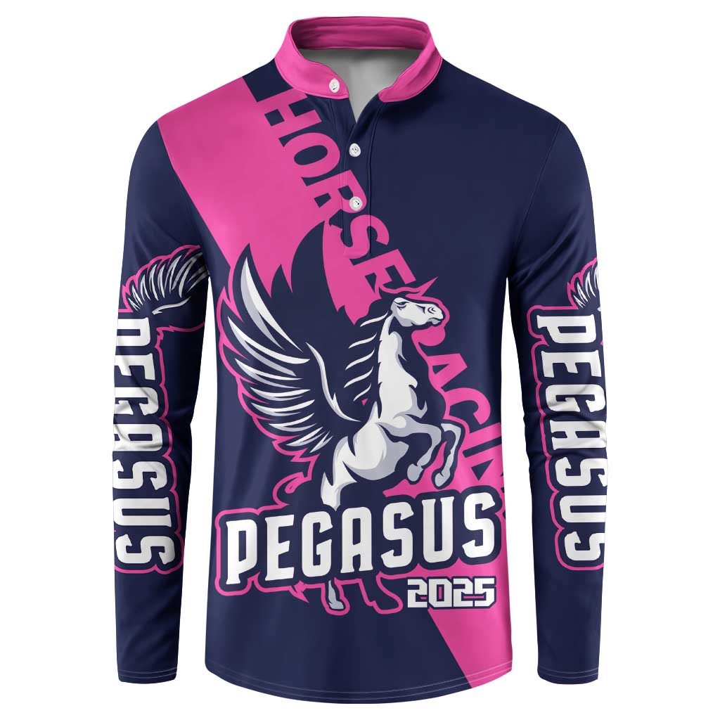 Personalized Pegasus Horse Racing 2025 Button Sweatshirt Where Champions Rise
