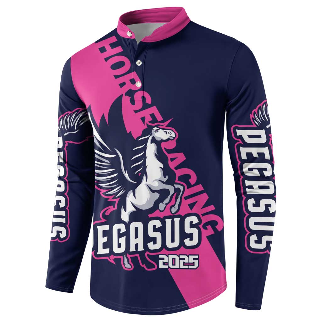 Personalized Pegasus Horse Racing 2025 Button Sweatshirt Where Champions Rise