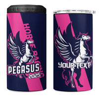 Personalized Pegasus Horse Racing 2025 4 in 1 Can Cooler Tumbler Where Champions Rise