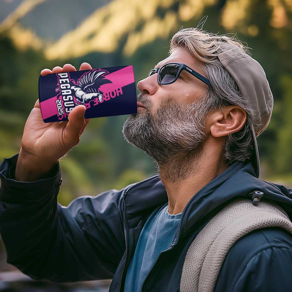 Personalized Pegasus Horse Racing 2025 4 in 1 Can Cooler Tumbler Where Champions Rise