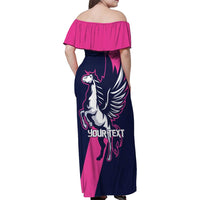 Personalized Pegasus Horse Racing 2025 Family Matching Off Shoulder Maxi Dress and Hawaiian Shirt Where Champions Rise - Wonder Print Shop