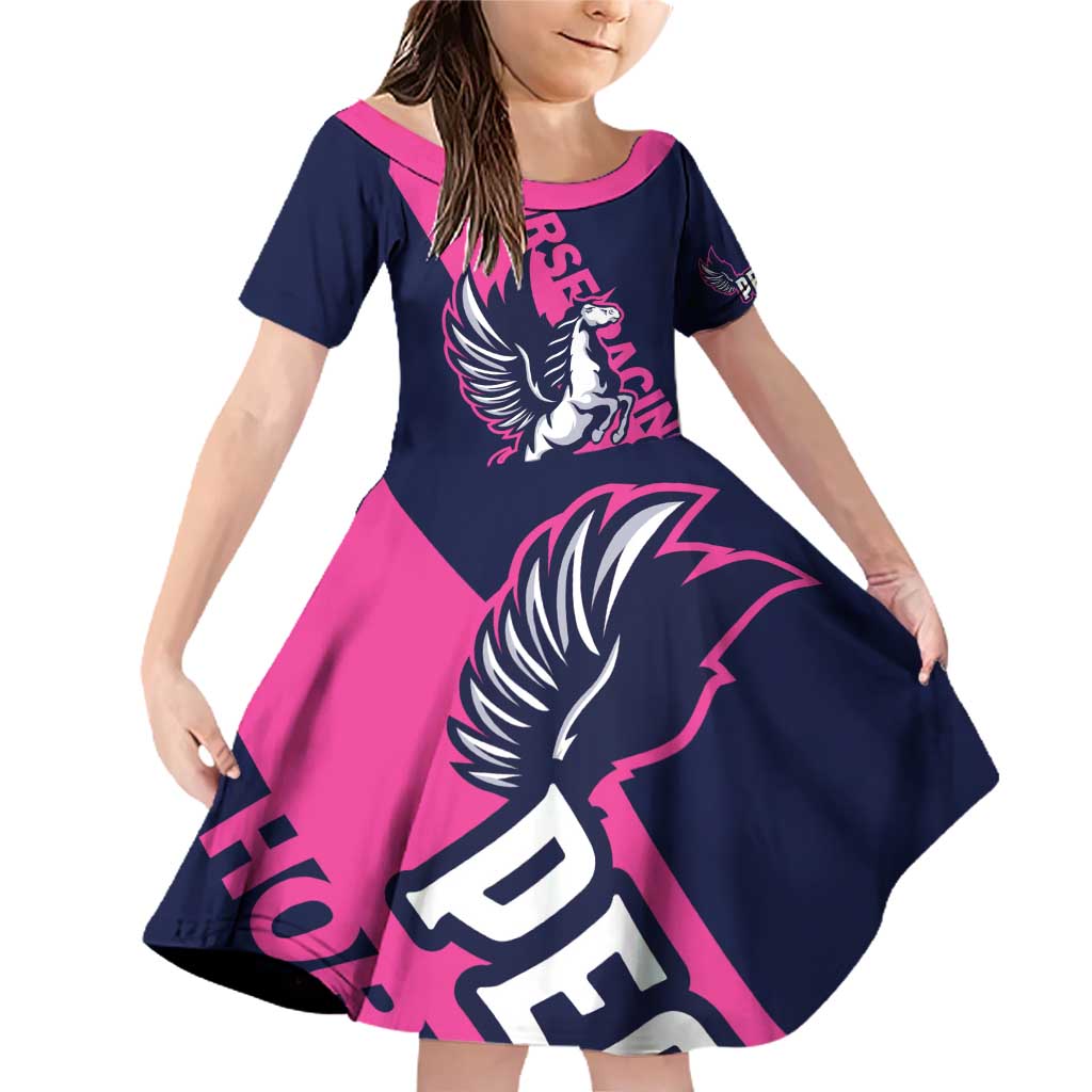 Personalized Pegasus Horse Racing 2025 Family Matching Off Shoulder Short Dress and Hawaiian Shirt Where Champions Rise - Wonder Print Shop