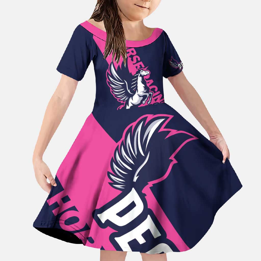 Personalized Pegasus Horse Racing 2025 Family Matching Summer Maxi Dress and Hawaiian Shirt Where Champions Rise - Wonder Print Shop