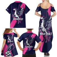 Personalized Pegasus Horse Racing 2025 Family Matching Summer Maxi Dress and Hawaiian Shirt Where Champions Rise - Wonder Print Shop