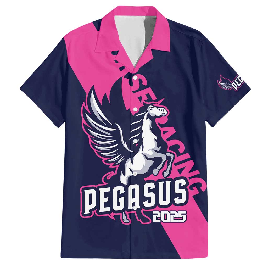 Personalized Pegasus Horse Racing 2025 Family Matching Summer Maxi Dress and Hawaiian Shirt Where Champions Rise - Wonder Print Shop